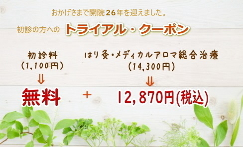 初回割引券 トライアルクーポン